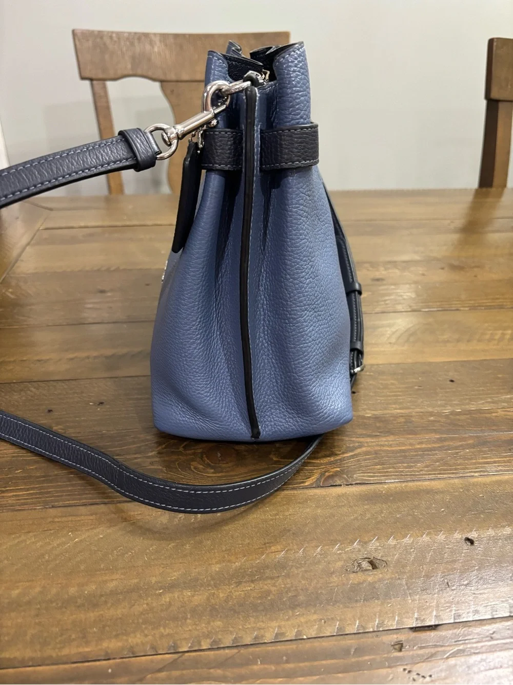 Coach Hanna Pebble Leather Shoulder Bag